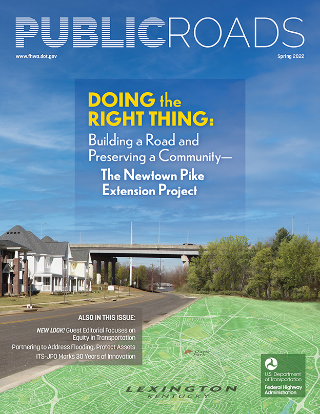 Front cover of Public Roads Magazine April 2022